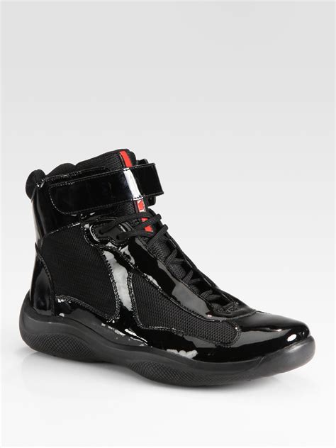 prada damen sneakers|Prada high top sneakers women's.